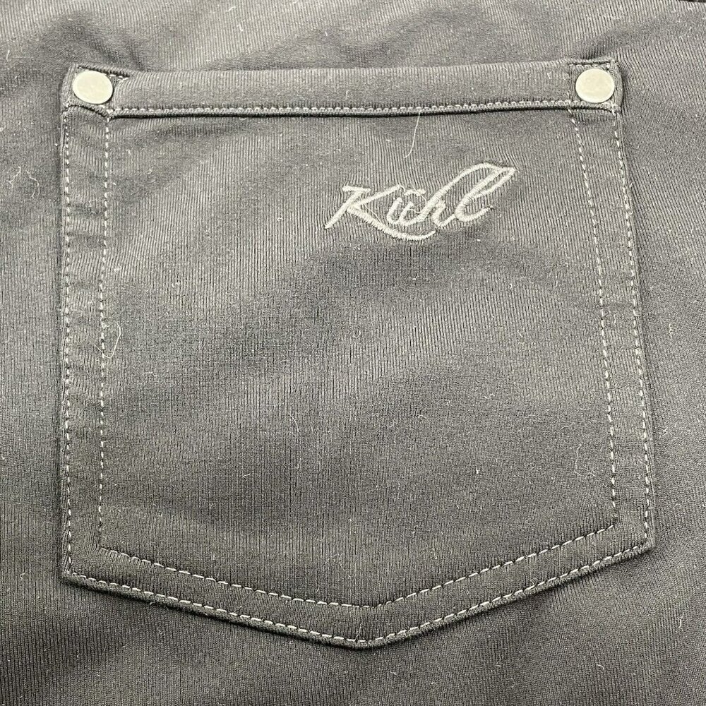 Kuhl Mova Cargo Pants Hiking Yoga Straight Women Size 6 Short Black Pocket Tie - Picture 7 of 12